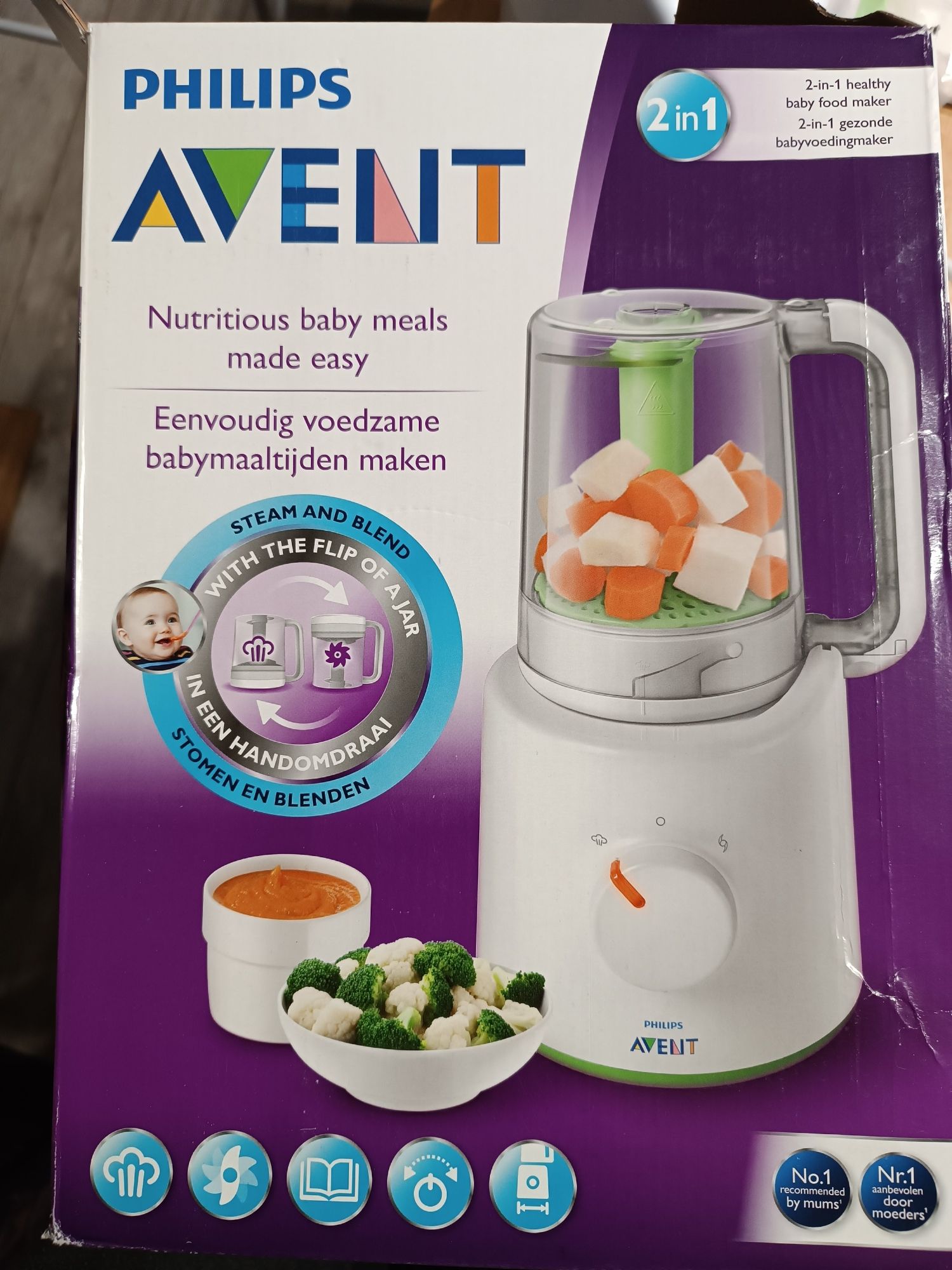 Philips Avent parowar i blender 2w1 nowy