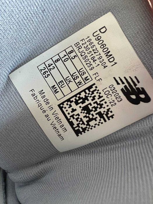 Мужские кроссовки New Balance 9060 Arctic Grey Premium. 40-45