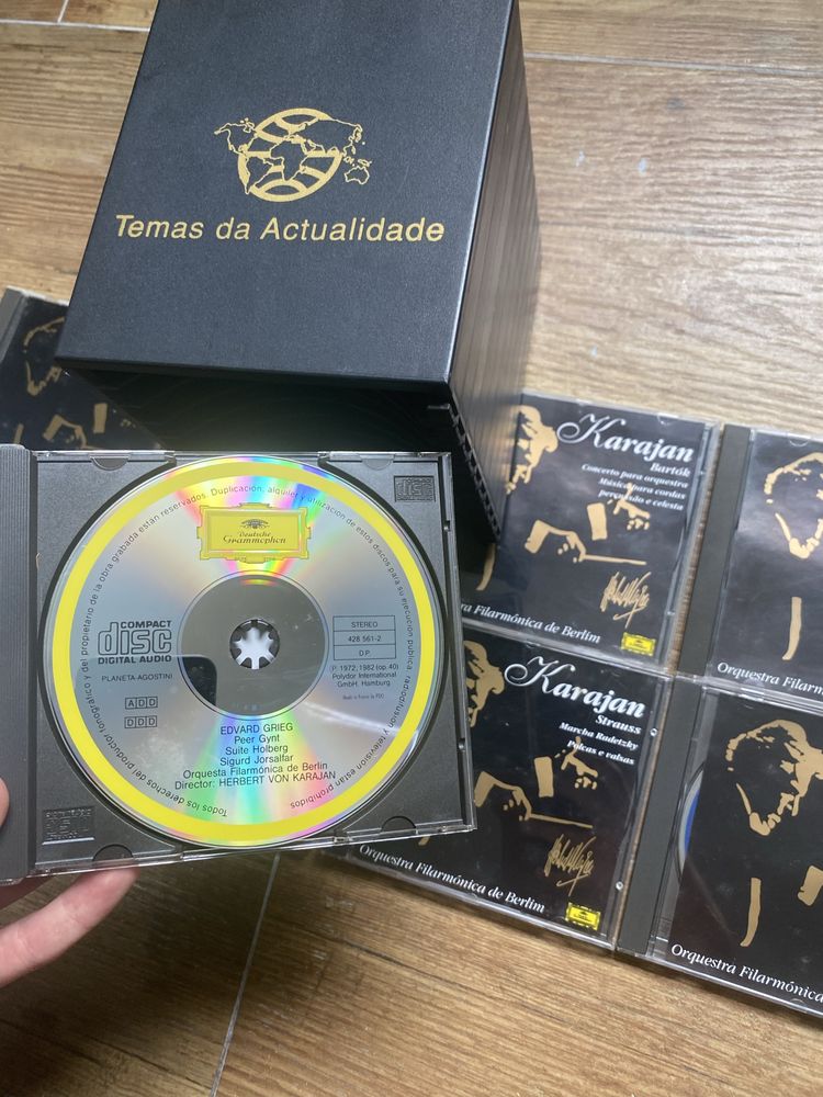Box 10 CDs Música Clássica Karajan - Beethoven, Schubert, Schumann