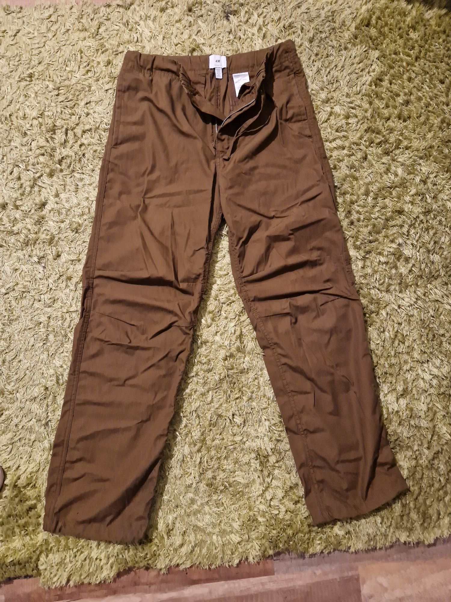 Spodnie h&m bojówki szturmówki brązowe xs