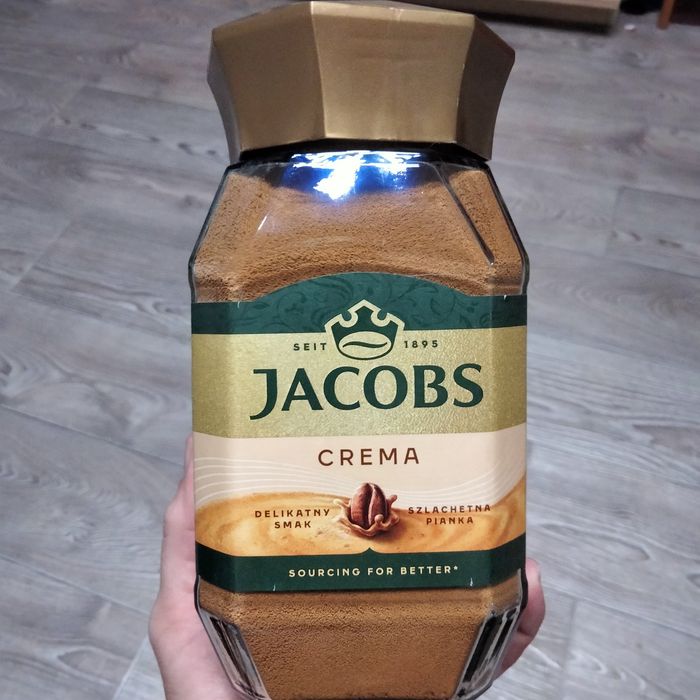Каву Якобс Крема та Голд скляна банка
