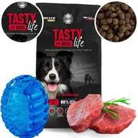 Karma dla psa Tasty Dogs z wołowiną 15kg średnie i duże rasy + GRATIS