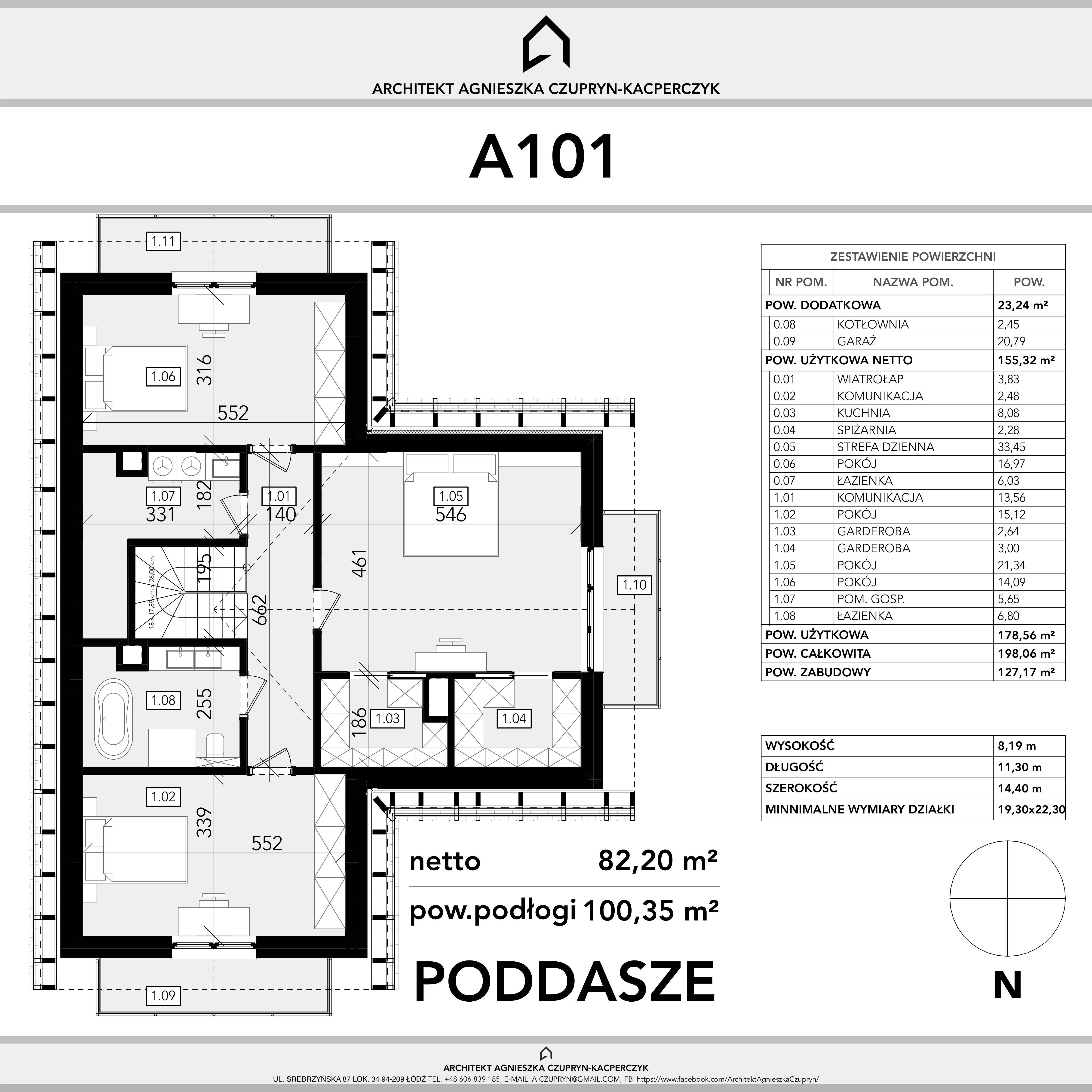 Projekt typowy, gotowy domu 155m2+garaż