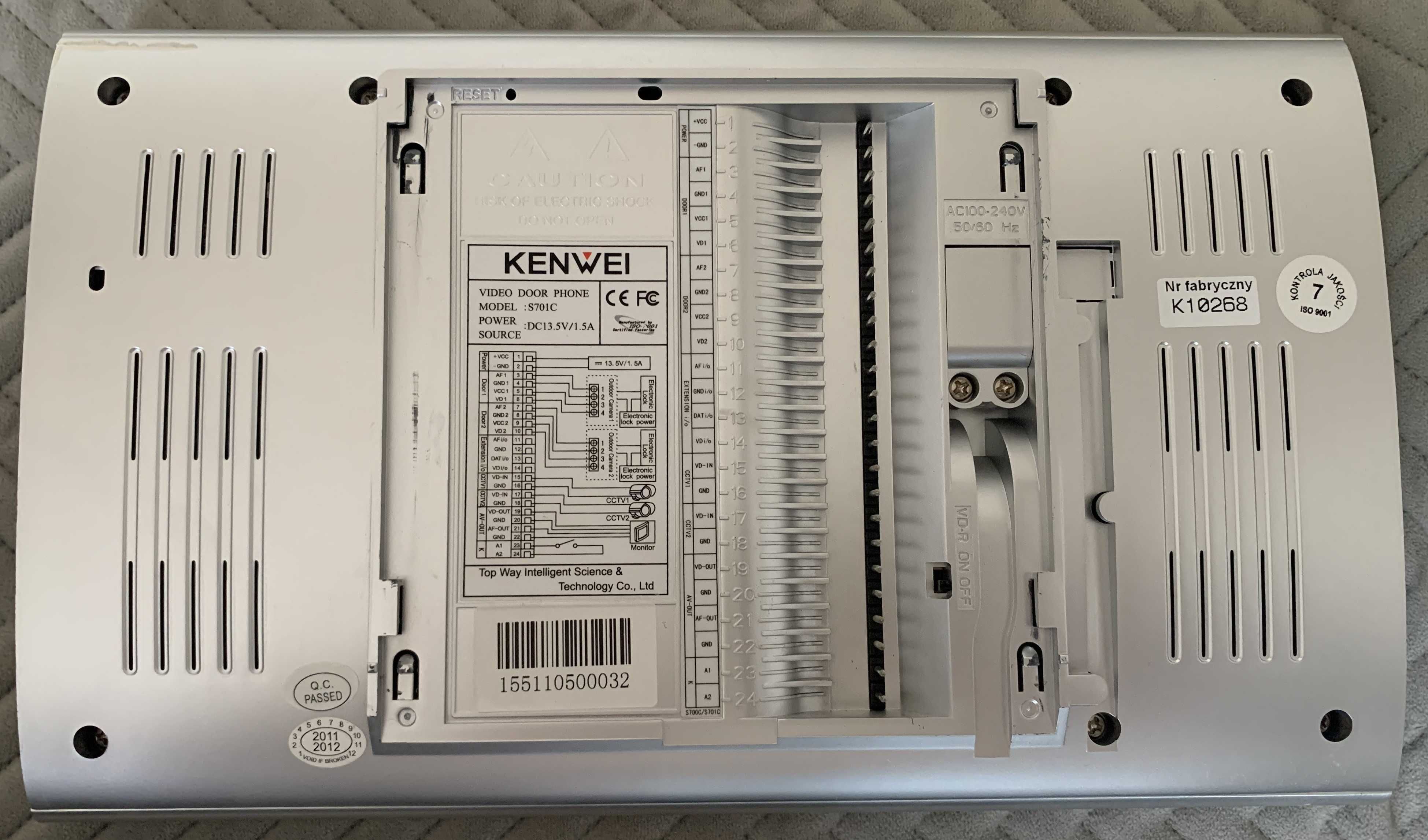 Videofon Monitor  Kenwei S701C