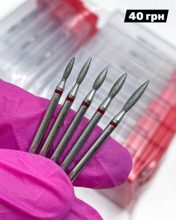 Фрези для манікюру (твердосплавні, керамічні, алмазні, силіконові)