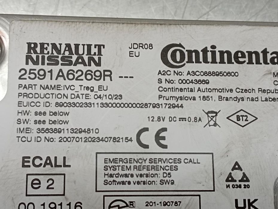 Módulo genérico RENAULT Kangoo III Express