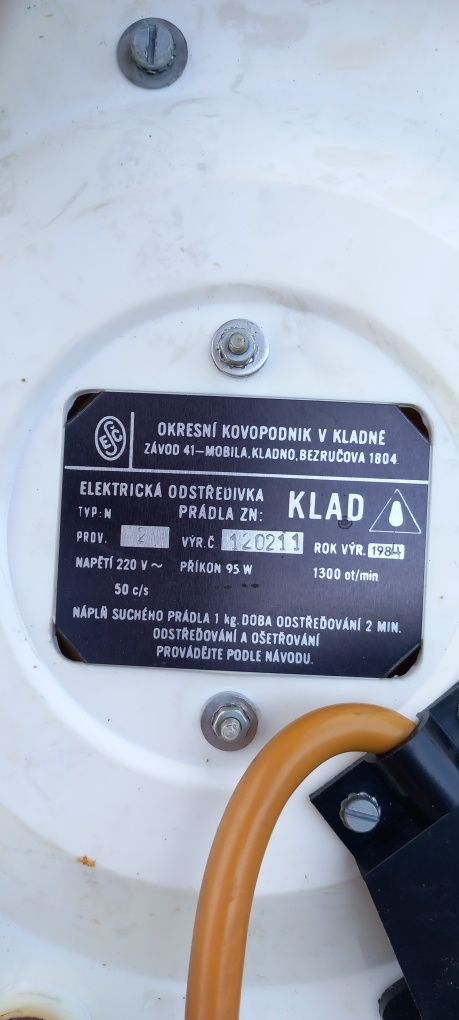 Sprzedam czeska wirówkę turystyczna 1984 r