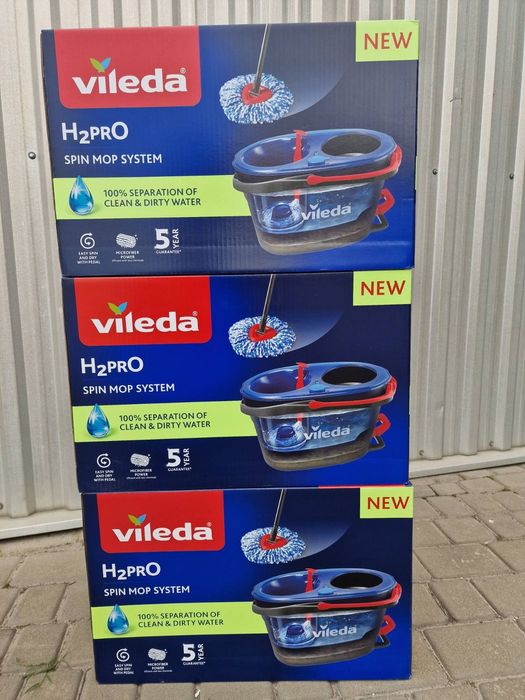Vileda TURBO H2PrO New! Відро (2 камери) + швабра Топ ціна!!!