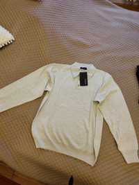 Jasny sweterek męski r. M Polo Pullover