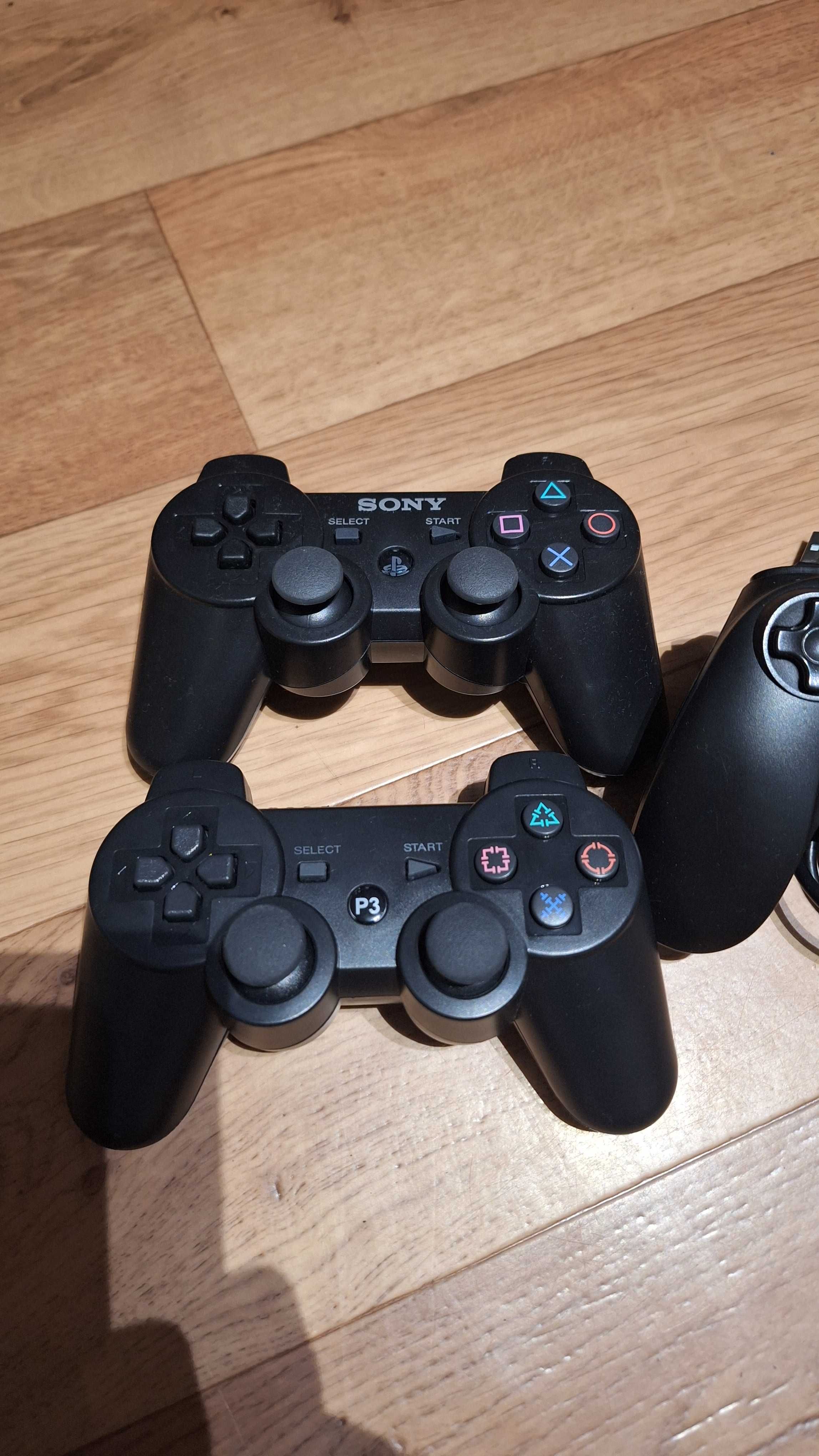 Pady bezprzewodowe przewodowe do ps3 sony playstation 3 Mega Komplet