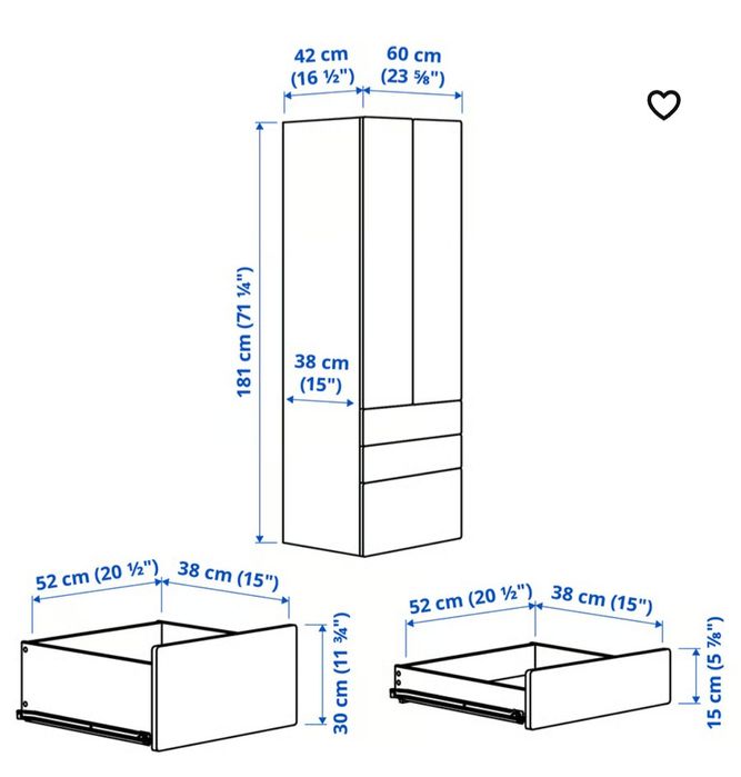 Szafa biała dziecięca