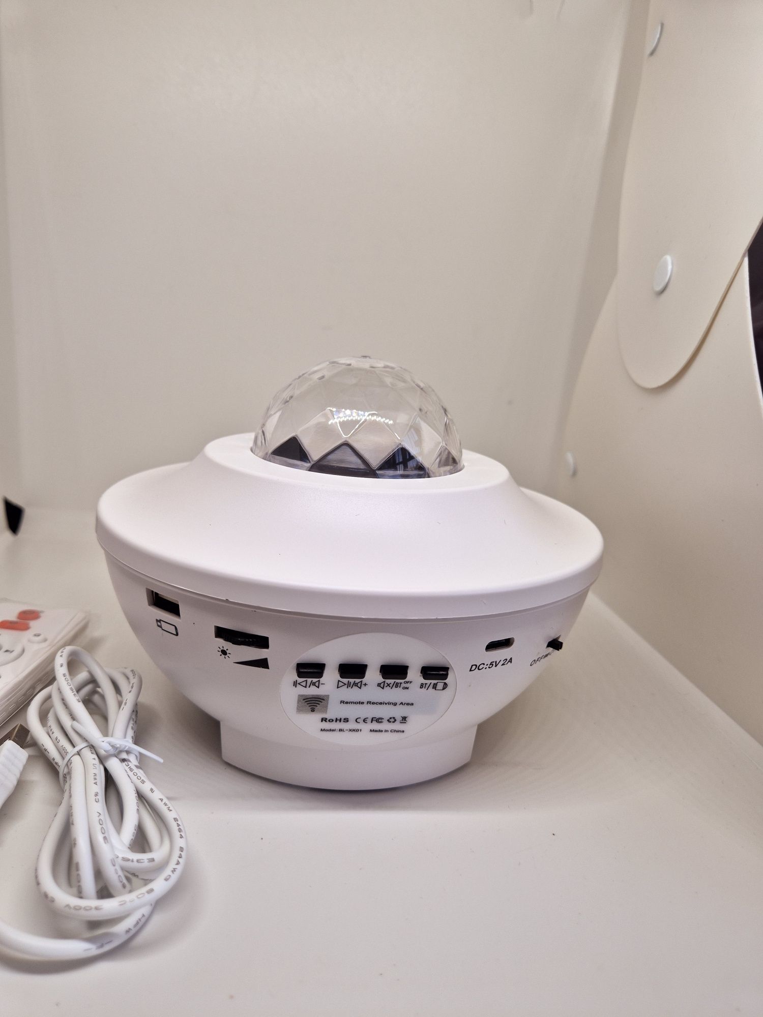 Projektor gwiazd lampka nocna głośnik bluetooth