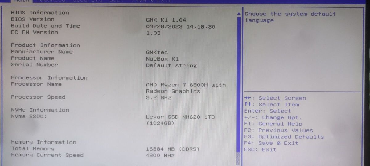 Mini PC GMKTec Nucbox K1 | Ryzen 7 6800H | 16GB RAM | 1TB SSD