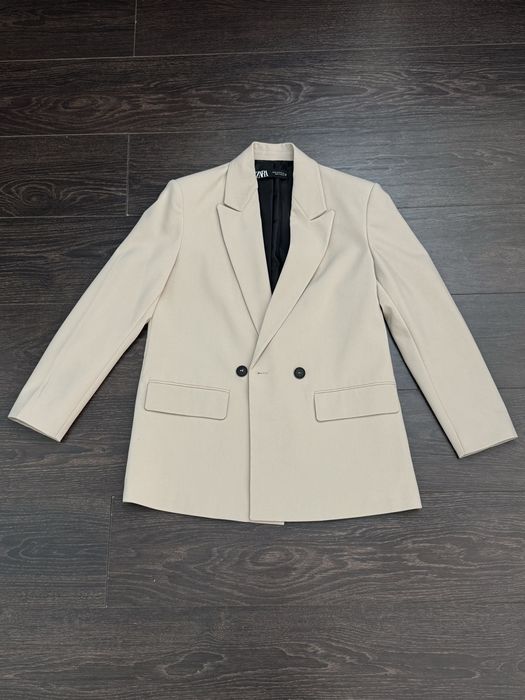 Двобортний блейзер оверсайз ZARA