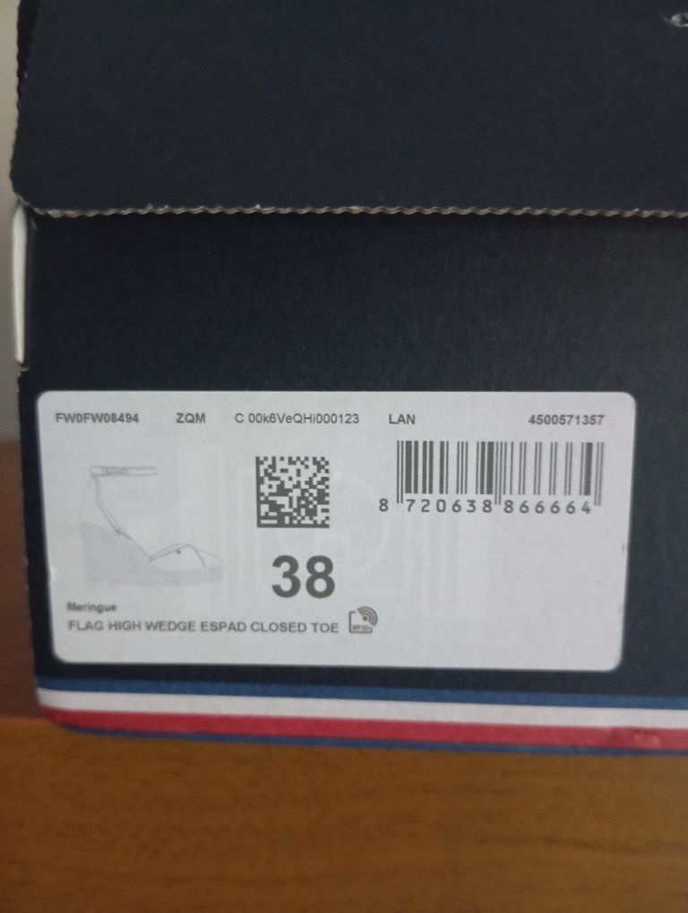 Sandálias de cunha fechadas Flag Tommy Hilfiger