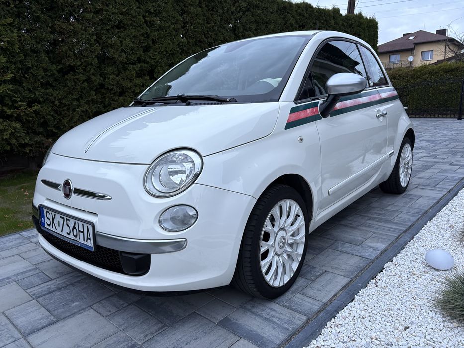Fiat 500 1.2 by Gucci, prywatne, bezwyp. krajowy, skóry, ładny, klima