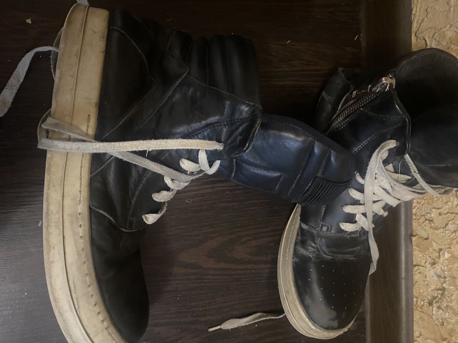 rick owens geobasket full black LEGIT