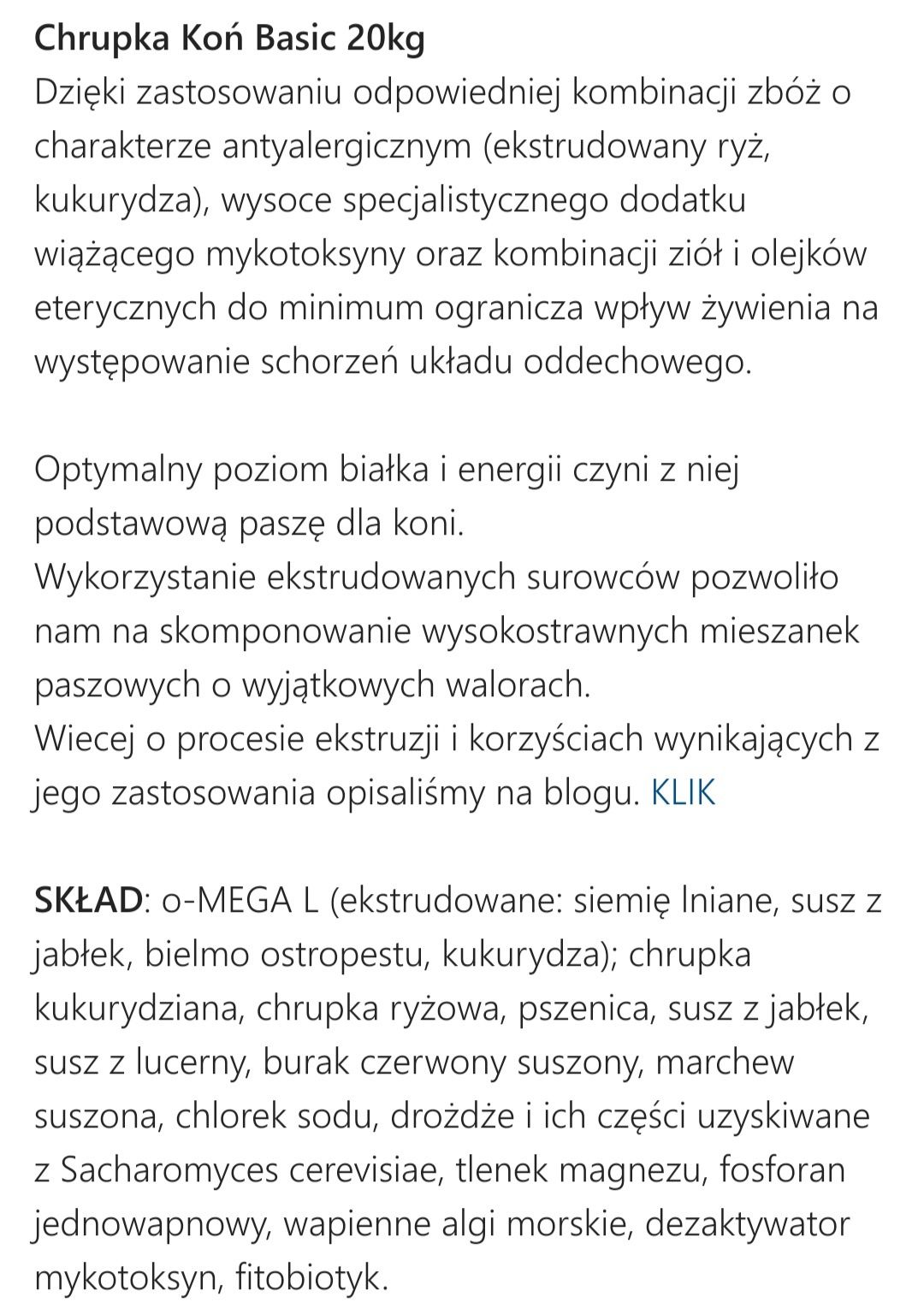 Chrupka Koń Basic