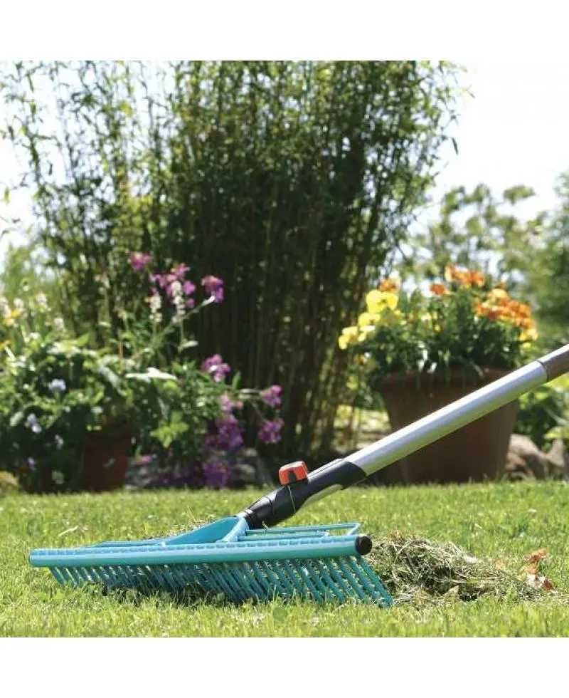 Граблі сталеві для очищення Gardena Combisystem 60см. (03381-20). Нова