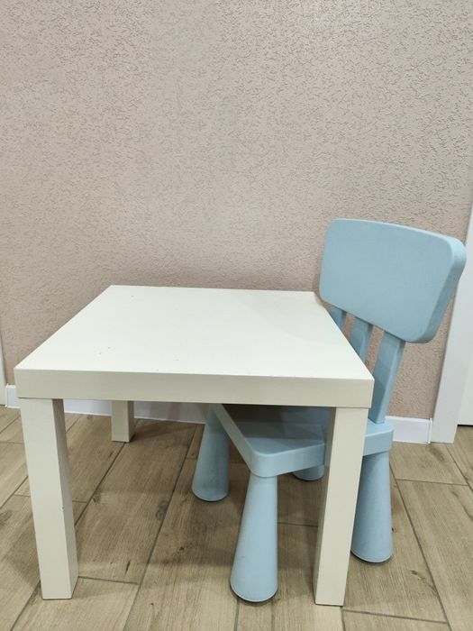 Дитячий Стіл IKEA + стілець IKEA