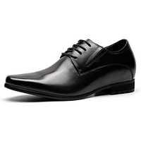 Buty podwyższające męskie Faretti +8 cm wzrostu czarne eleganckie
