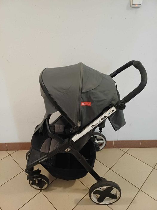 Wózek Muuvo Quick 3.0 2w1 + wózek spacerowy + łóżeczko i dodatki