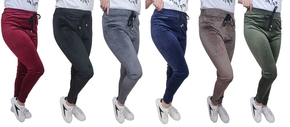 NOWE 6 KOLORÓW Spodnie DRESY welurowe DRES S/M welur