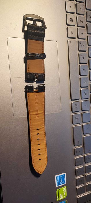 Pulseira em pele 27mm