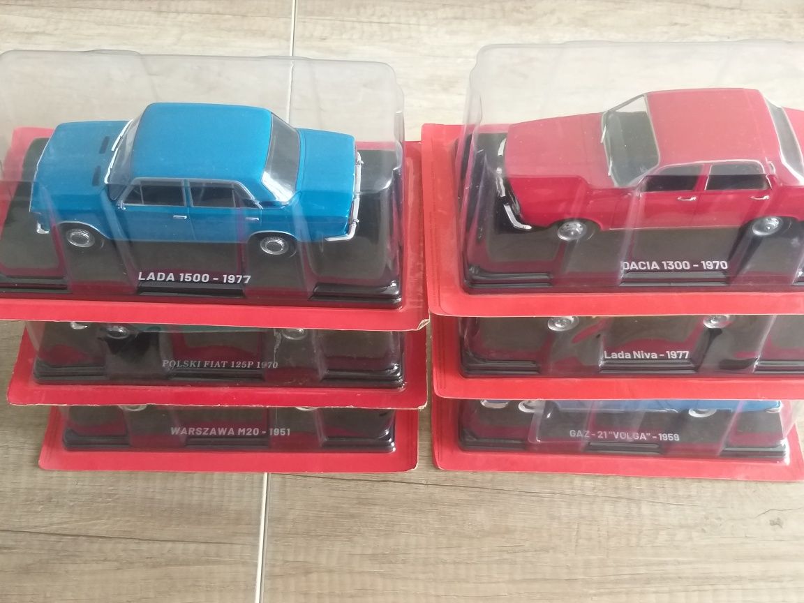 Polonez 1978 + Samochody PRL zestaw 1:24