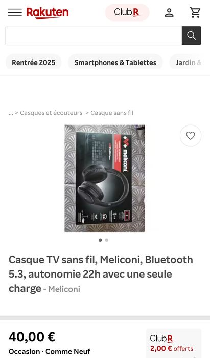 Навушники Meliconi