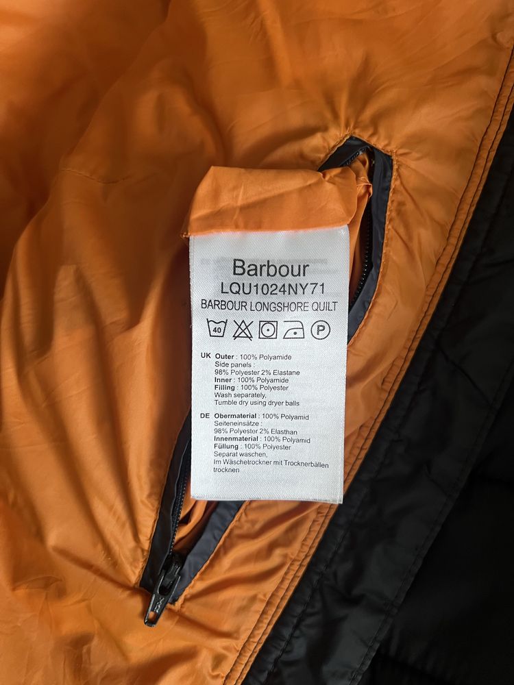 Куртка микропуховик Barbour Longshore размер L.