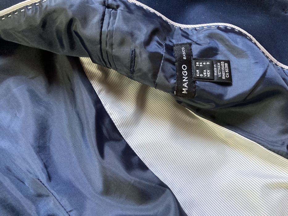 Marynarka granatowa elegancka Mango 36