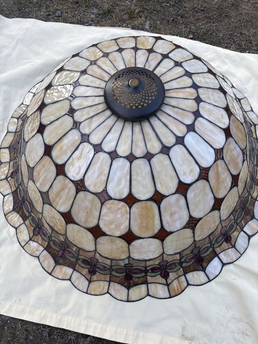 Klosz  , abażur  do lampy wiszącej, jak Tiffanny śred .  93 cm witraz