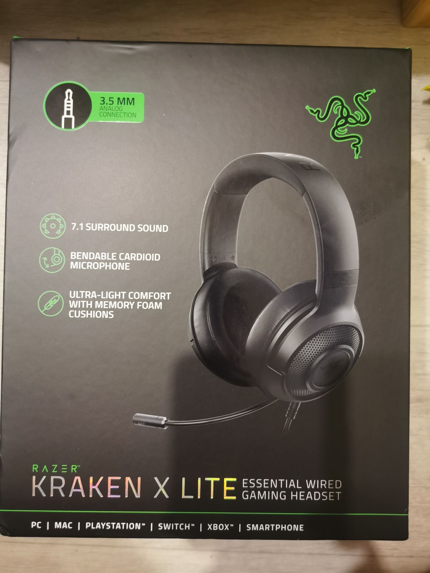 Nowe słuchawki Kraken x lite 7.1 gwarancja od 01.25