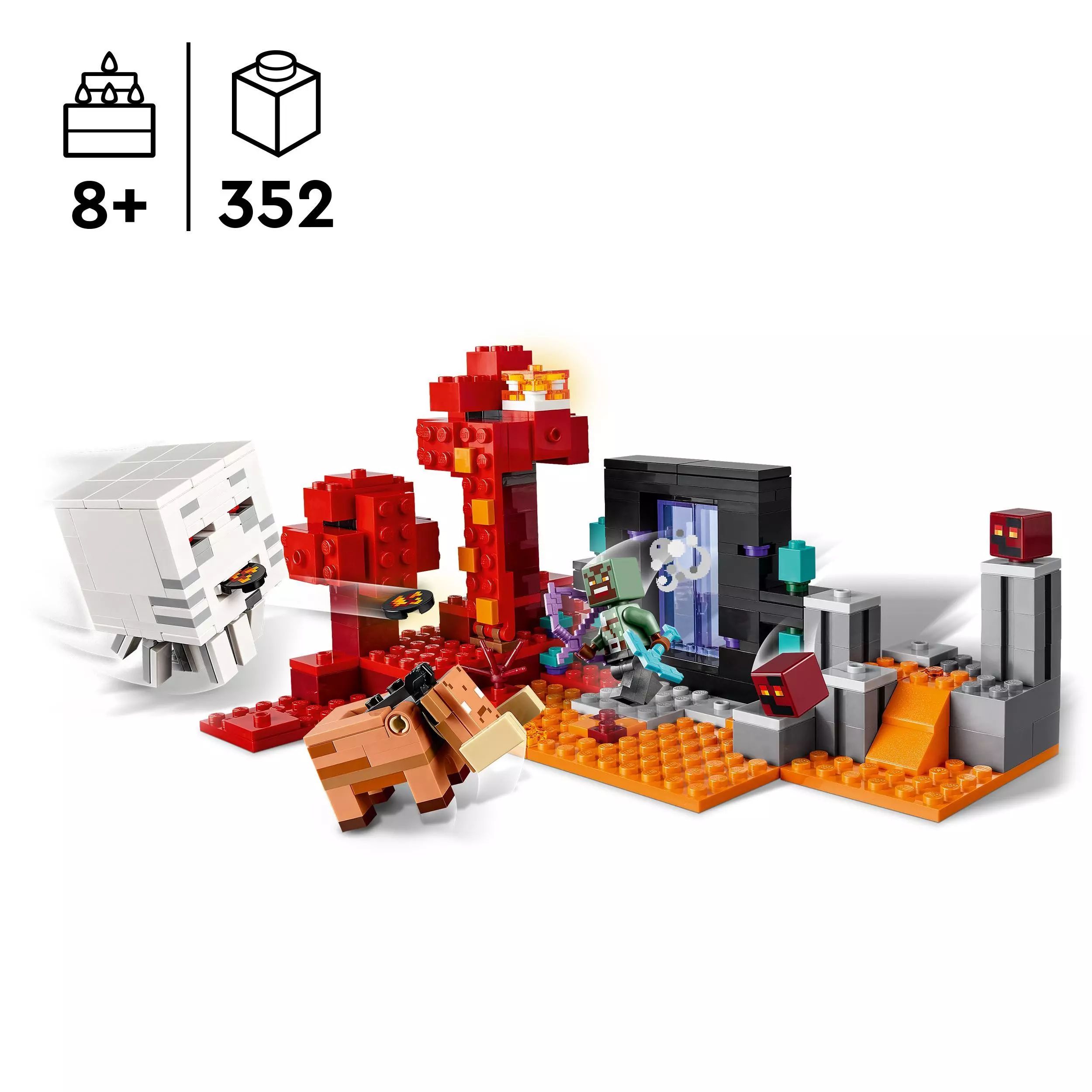 LEGO Minecraft™ Zasadzka w portalu do Netheru 21255