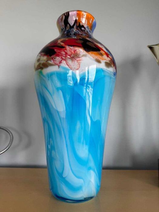 Ręcznie wykonany Wazon Szklany w Stylu Murano