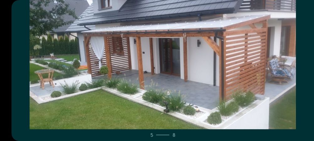 Zadaszenie tarasu pergola wiata