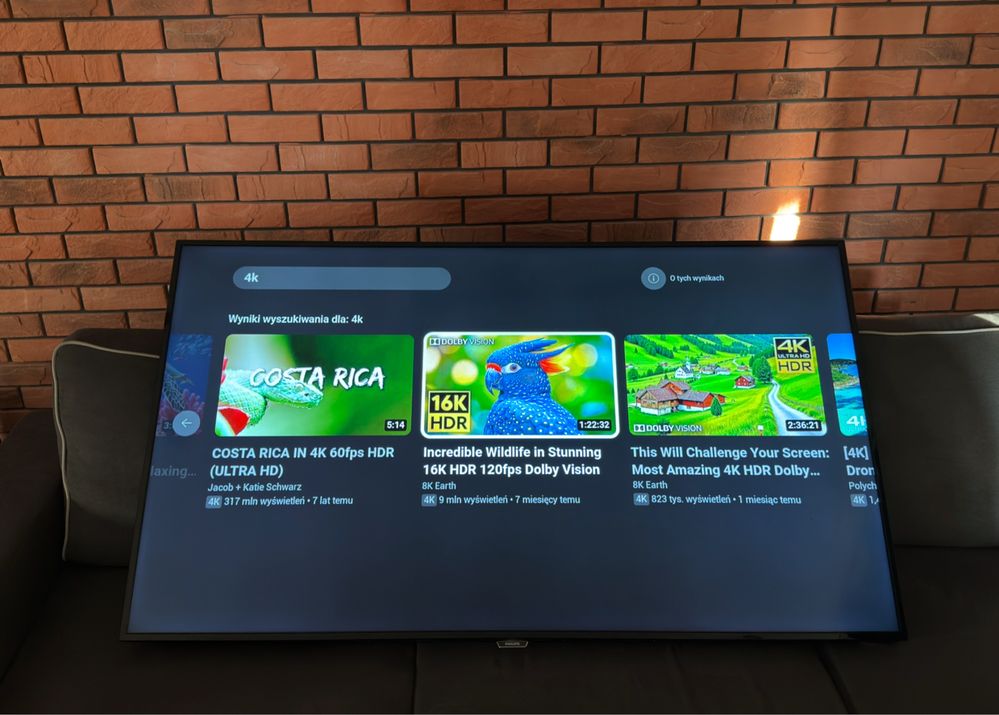 Telewizor LED Philips 65 cali 4K Netlix, Youtube