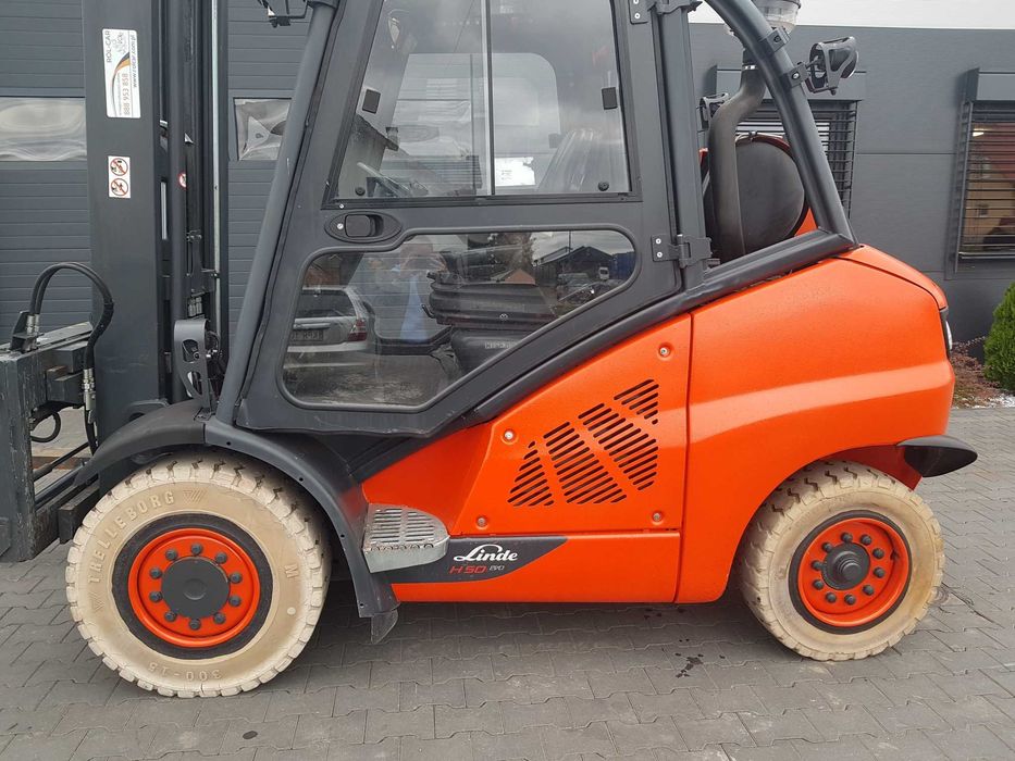 Wózek widłowy Linde H50T-02 19r Wolny SKOK, Pozycjoner Kabina H45 H40