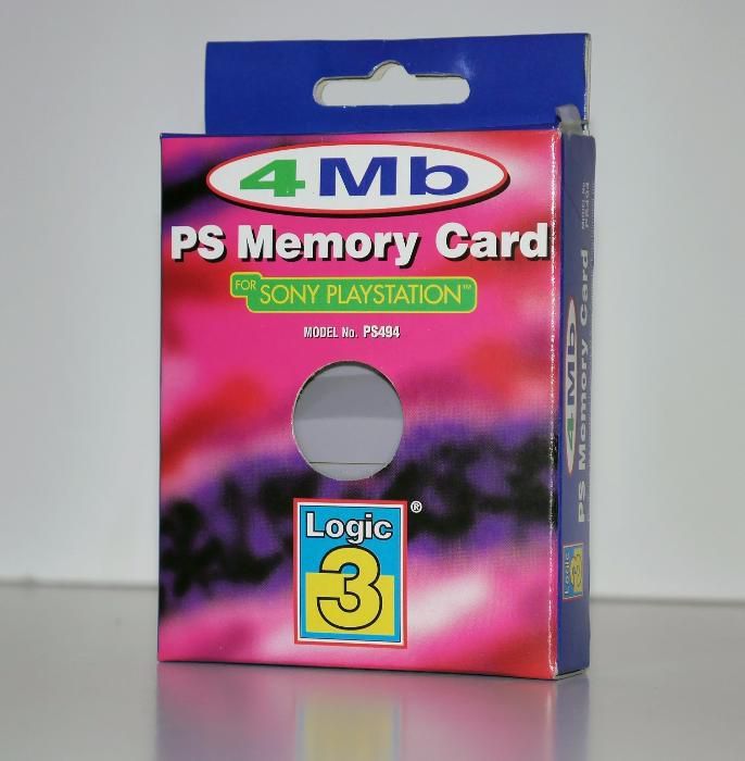 Cartões de Memória diversos para PlayStation 1 (NOVOS, embalados)