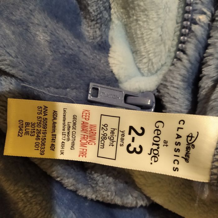 Kombinezon polarowy pajac Stitch na 92-98 cm George