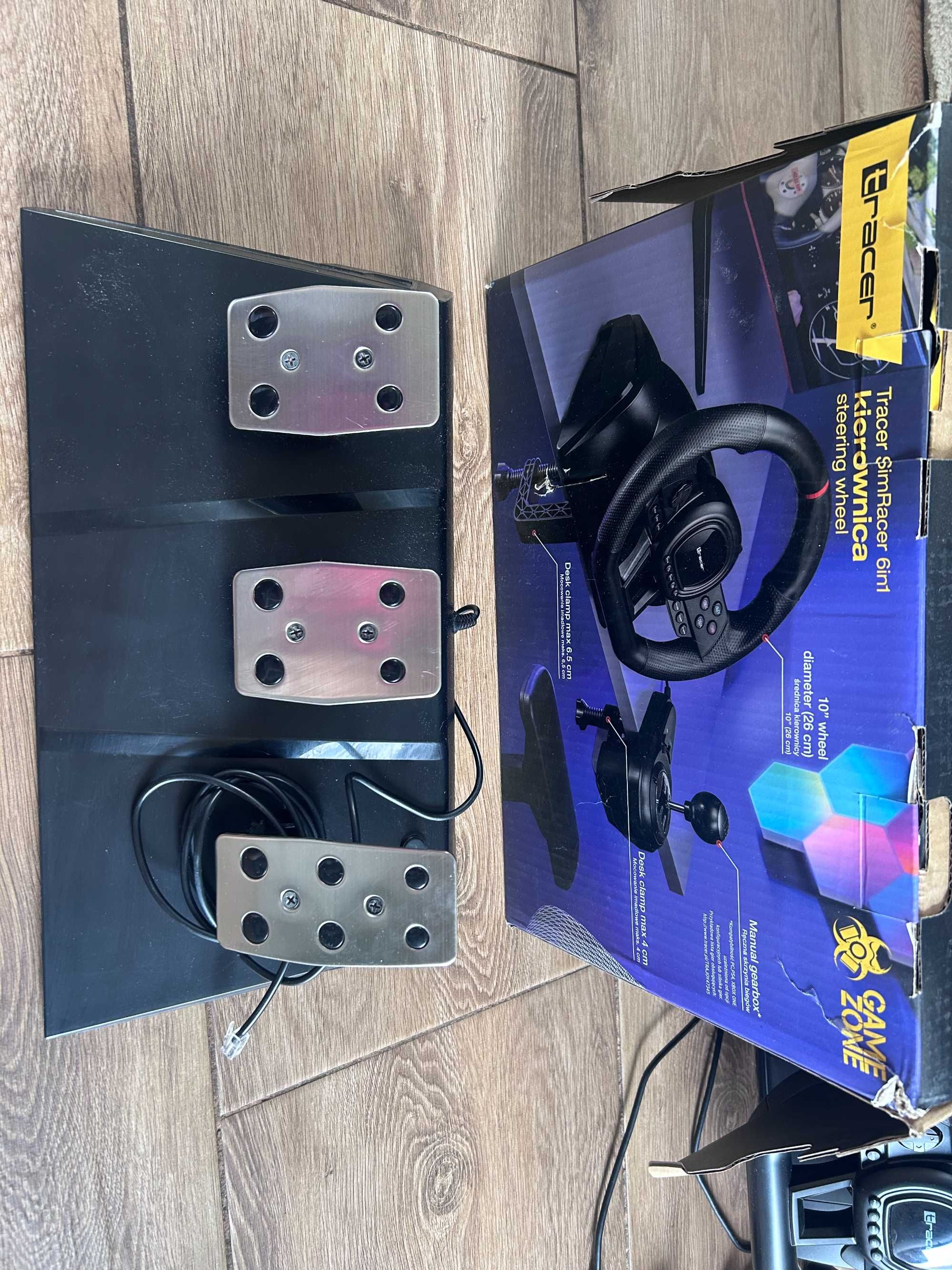 Kierownica TRACER SimRacer MANUAL GEARBOX 6 in 1 w idealnym stanie!