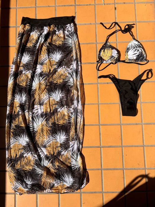 Conjunto de biquini 3 peças novo
