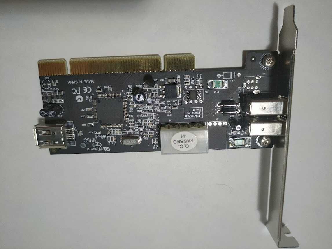 Плата видеозахвата PCI-1394 FireWare DV камер + кабель 1.5 m