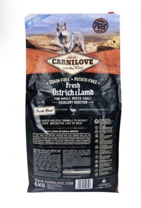 Сухий корм Carnilove Fresh Ostrich & Lamb 6 кг