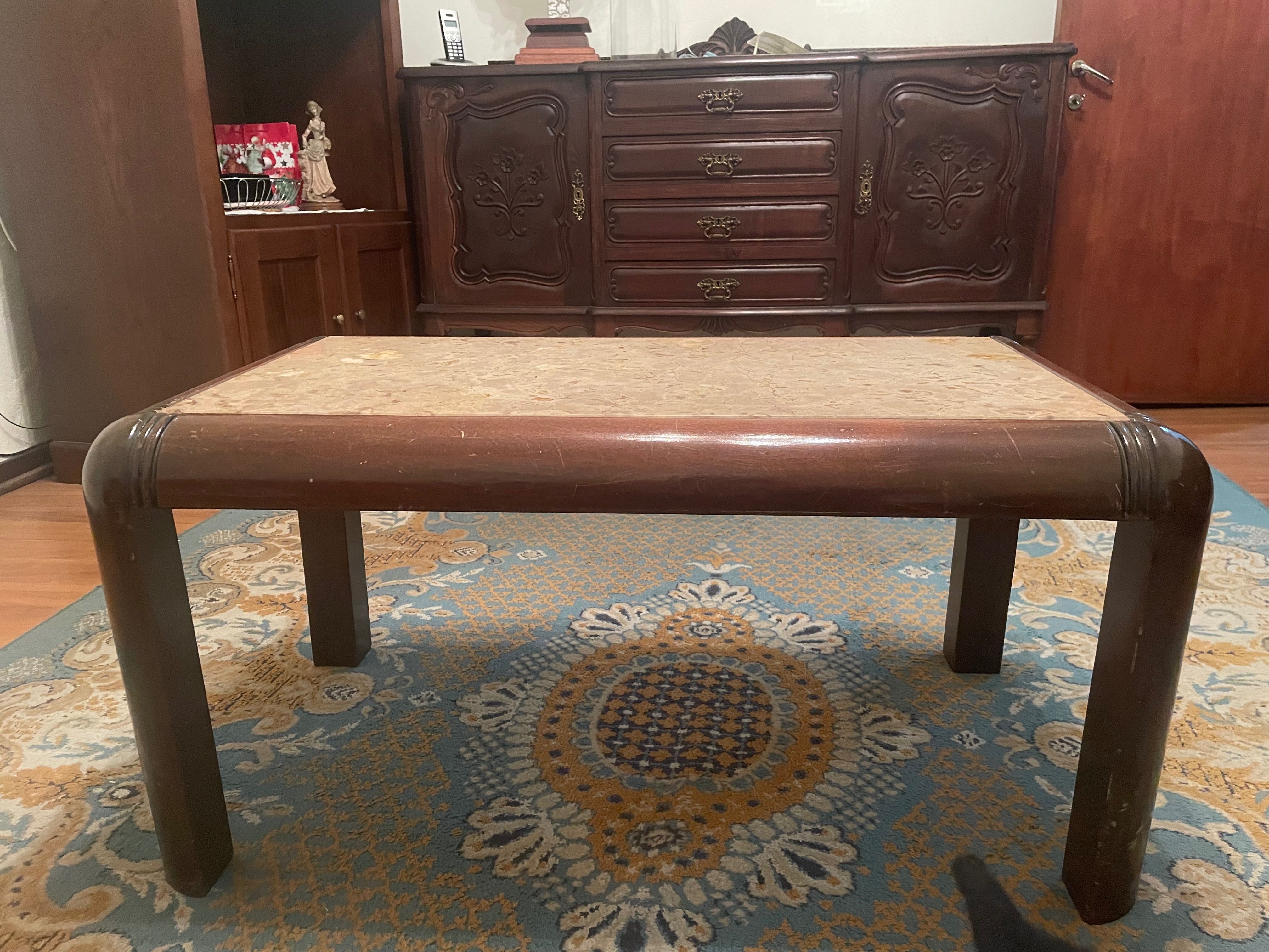 mesa de centro de mármore