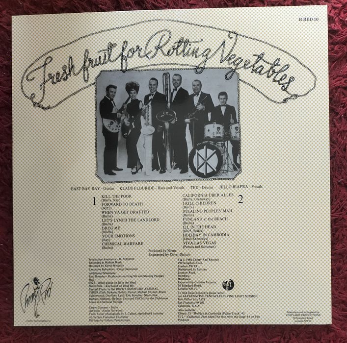 DEAD KENNEDYS vinil lp novo punk