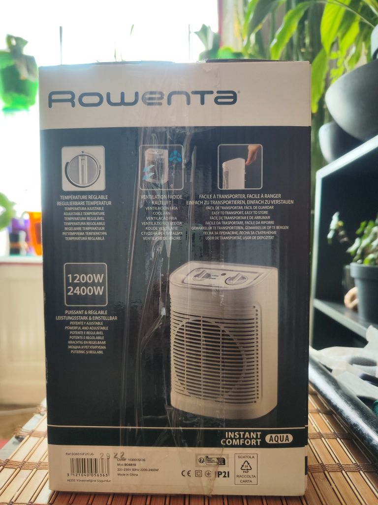 Тепловентилятор ROWENTA Instant Comfort Aqua SO6510F2