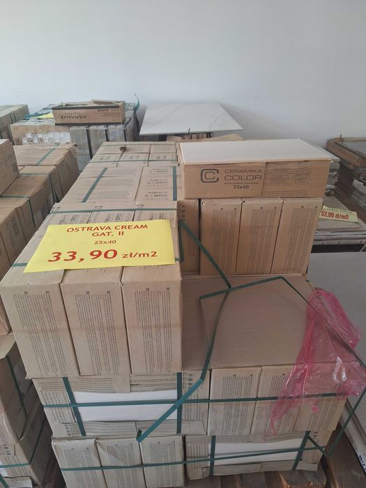 Płytka ścienna Ostrava cream 25x40 Ceramika Końskie Gatunek 2