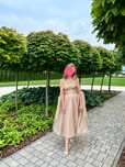 Sukienka isabelle midi dress on now złota rozmiar s